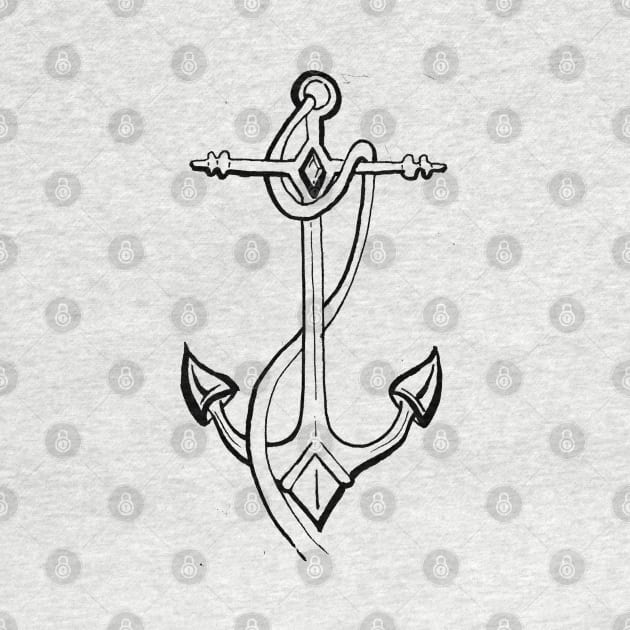 Tall Anchor by IrenesGoodies